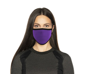 Milwaukee MP7924FM Ladies 'Black and Purple' 100 % Cotton Protective Face Mask with Optional Filter Pocket