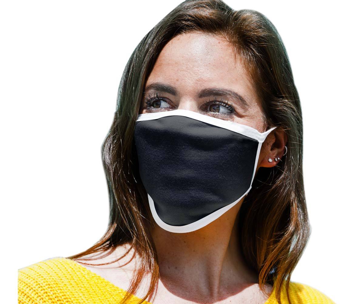 Milwaukee MP7924FM 'Black and White' 100 % Cotton Protective Face Mask with Optional Filter Pocket