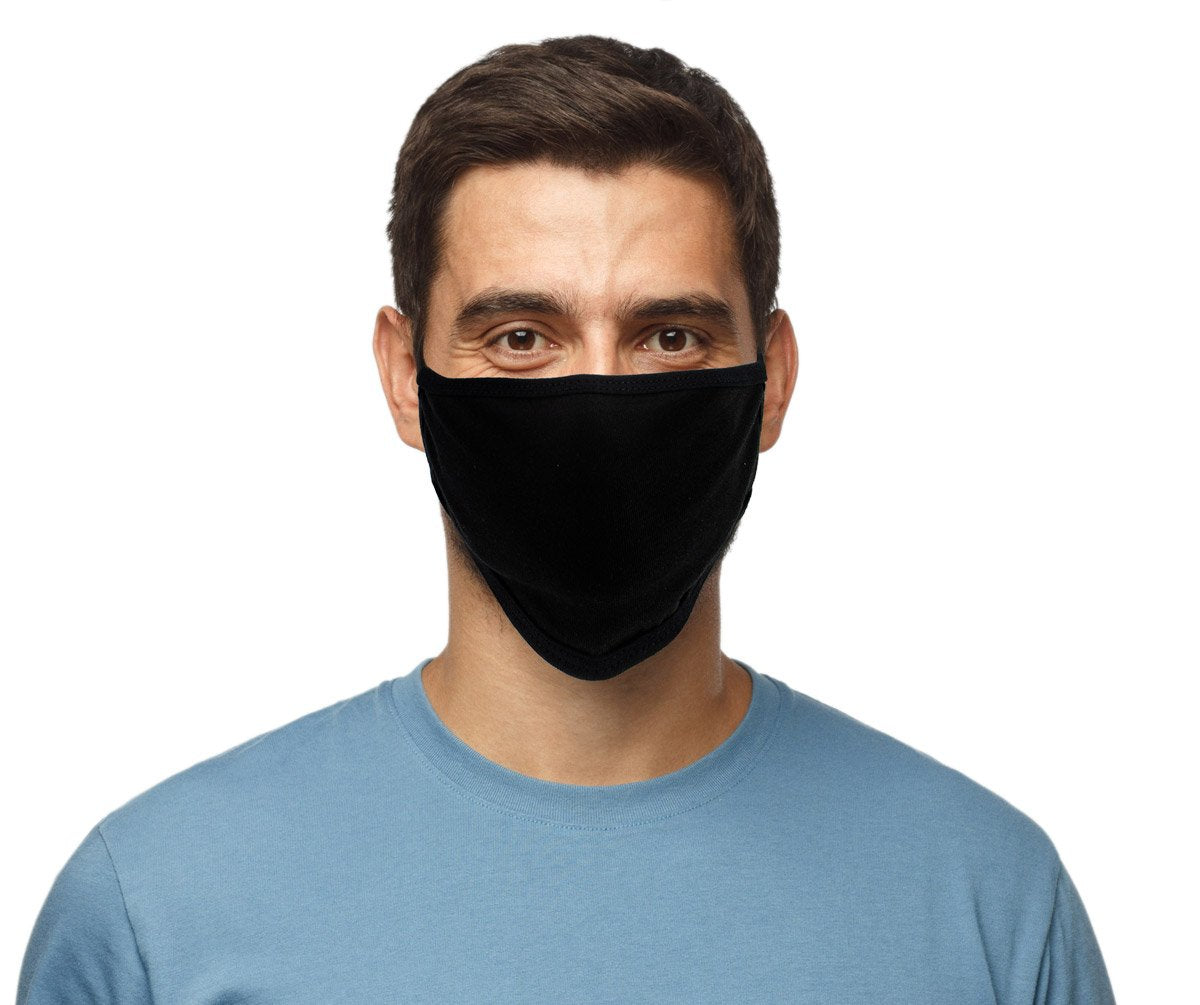 Milwaukee MP7924FM 'Solid Black' 100 % Cotton Protective Face Mask with Optional Filter Pocket