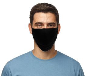 Milwaukee MP7924FM 'Solid Black' 100 % Cotton Protective Face Mask with Optional Filter Pocket