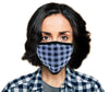 Milwaukee MP7924FM 'Blue Checkered' 100 % Cotton Protective Face Mask with Optional Filter Pocket