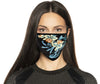 Milwaukee MP7924FM Ladies 'Floral Print' 100 % Cotton Protective Face Mask with Optional Filter Pocket
