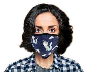 Milwaukee MP7924FM Ladies 'Foxes' Design' 100 % Cotton Protective Face Mask with Optional Filter Pocket