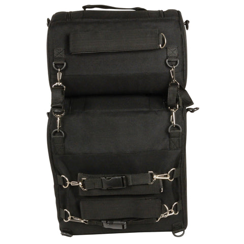 Milwaukee Performance MP8120 Large Black Textile Combo Two Piece Sissy Bar Bag Set