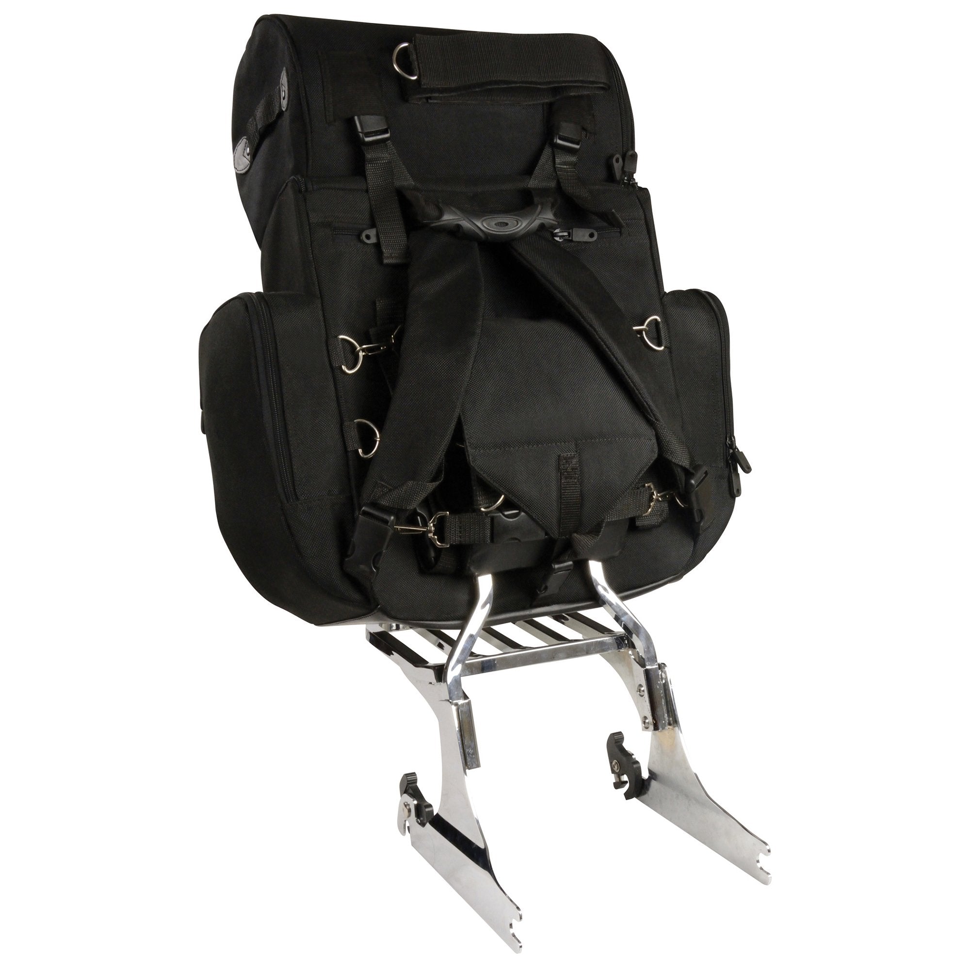 Milwaukee Performance MP8122 Black Large Textile Two Piece Deluxe Sissy Bar Bag