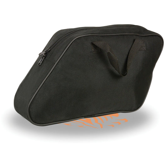 Milwaukee Leather MP8150 Black Textile Slant Saddlebags Inside Liner