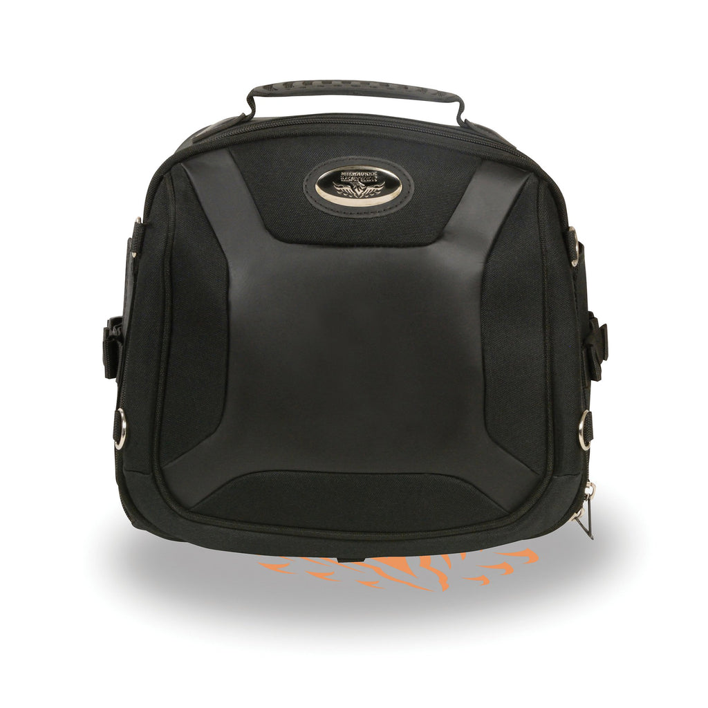 Milwaukee Performance MP8190 Black 'Sporty' Textile and PVC Sissy Bar Rack Bag