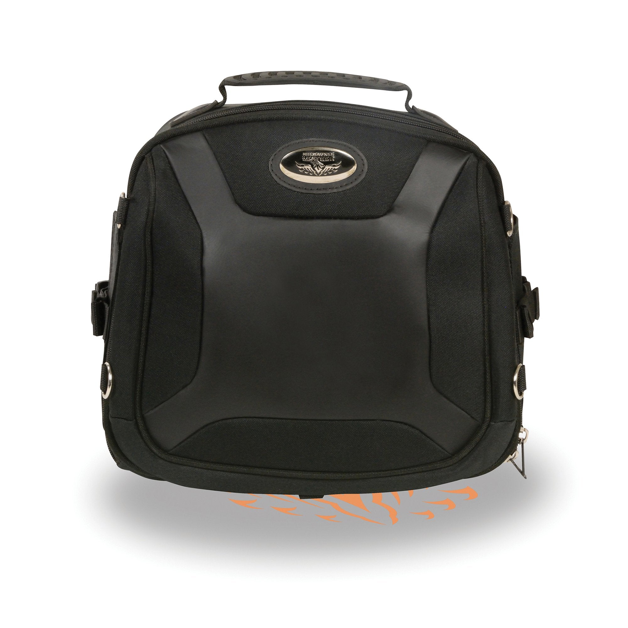 Milwaukee Performance MP8190 Black 'Sporty' Textile and PVC Sissy Bar Rack Bag