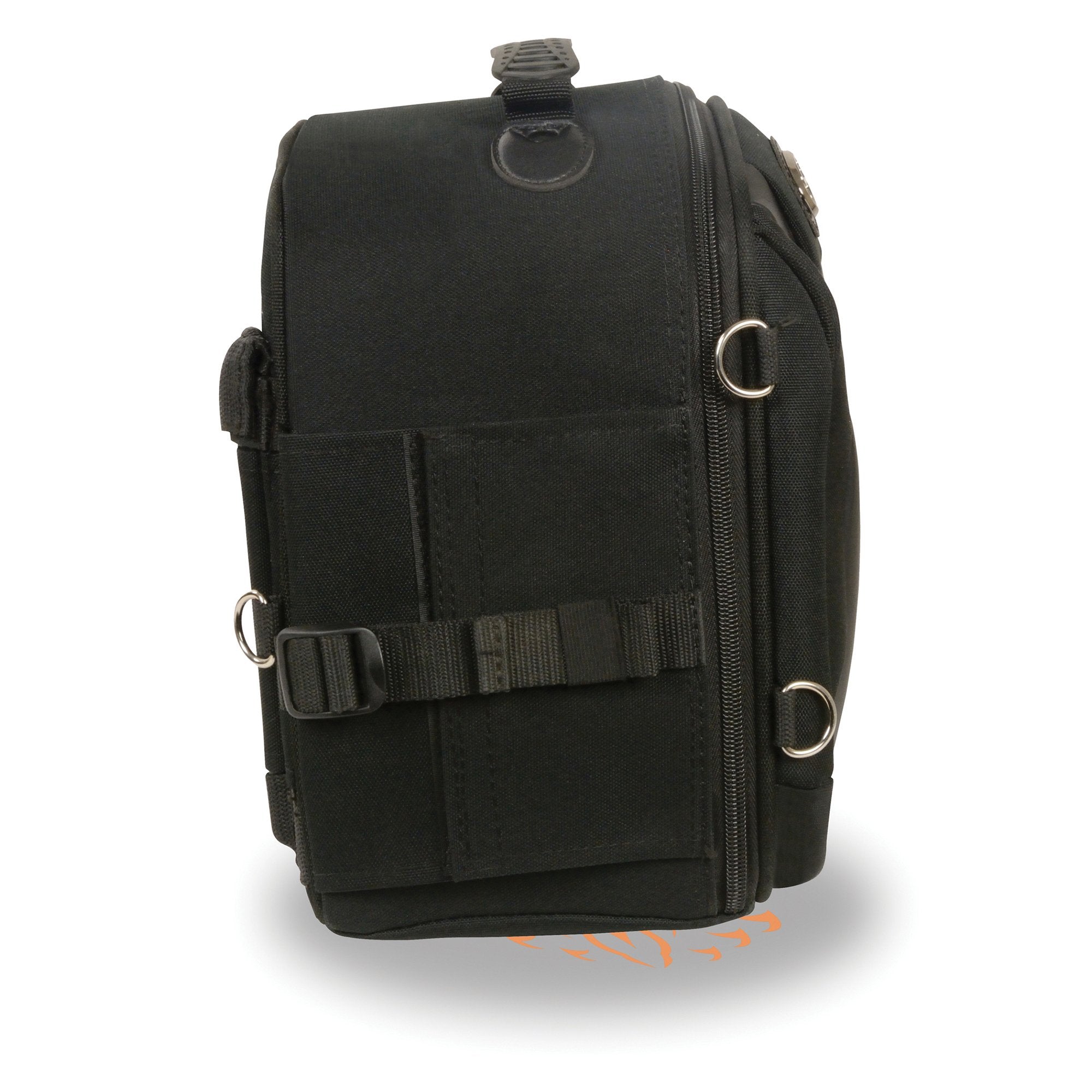 Milwaukee Performance MP8190 Black 'Sporty' Textile and PVC Sissy Bar Rack Bag