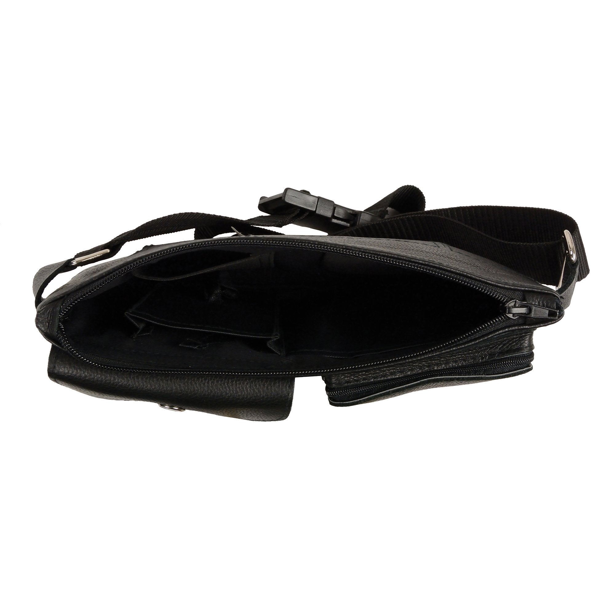 Milwaukee Leather MP8825 Women's Black Leather Belt Bag with Gun Holster