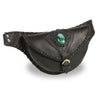 Milwaukee Leather MP8835 Women's Black 'Braided' Hip Belt Bag with Gun Holster