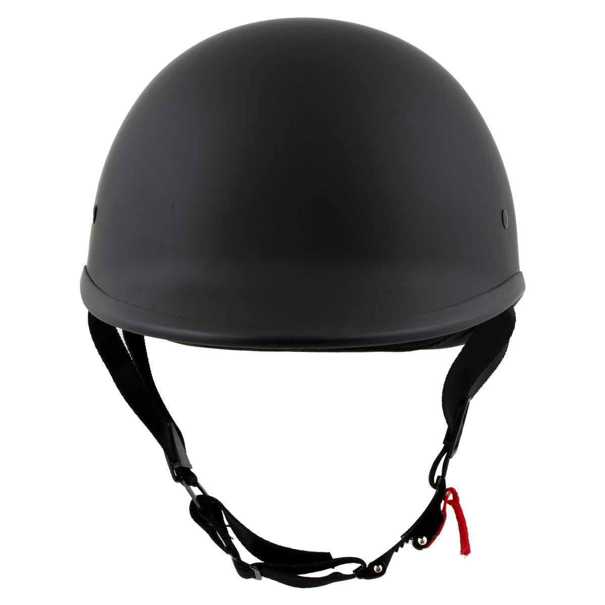 Milwaukee Helmets MPH9750DOT Dot Approved Matte Black 'Polo' Half Motorcycle Face Motorcycle Half Motorcycle Helmet for Men and Women  Biker