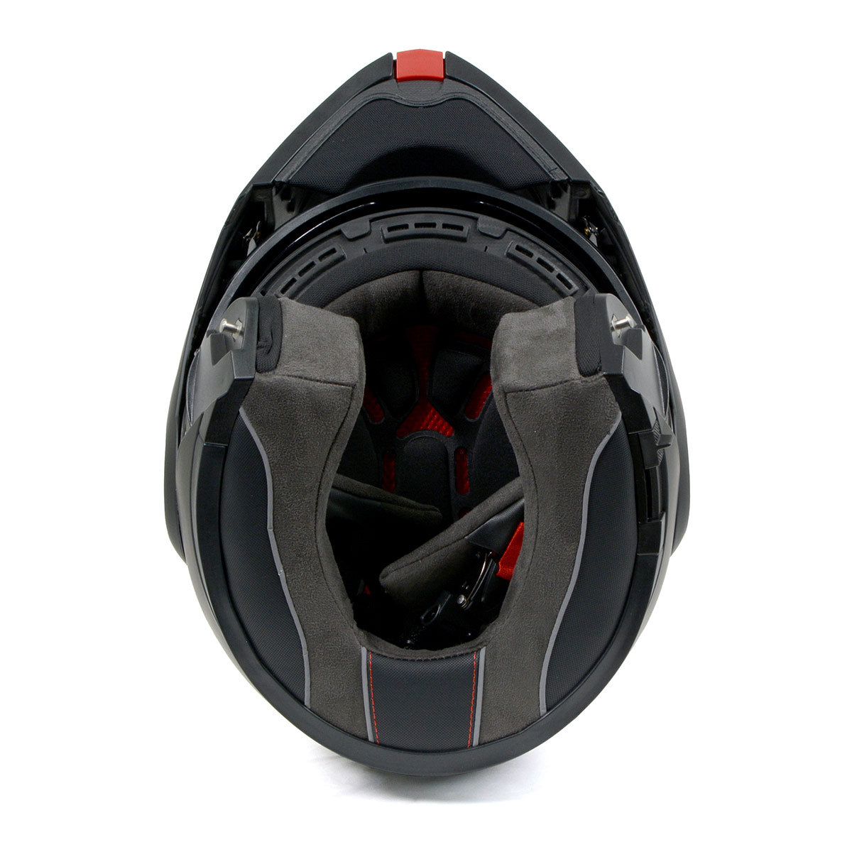 Milwaukee Helmets MPH9812DOT Flat Black 'Menace' Advanced Motorcycle Modular Helmet for Men and Women Biker w/ Drop Down Visor