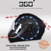 Milwaukee Helmets MPH9814DOT 'Breeze' Flat Black Advanced Motorcycle Modular Helmet for Men and Women Biker w/ Drop Down Visor