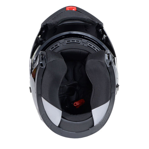 Milwaukee Breeze Modular Motorcycle Helmet - DOT Approved With Drop-Down Sun Visor (White, XX-Large)