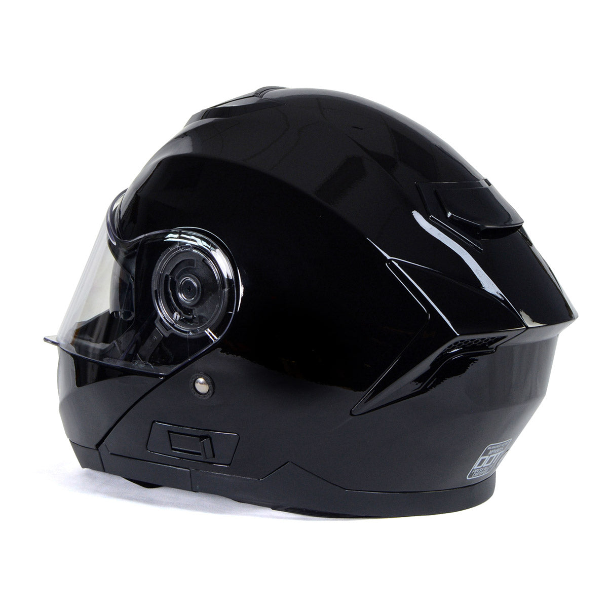 Milwaukee Helmets MPH9815DOT 'Breeze' Gloss Black Modular Helmet for Men and Women Biker w/ MP7922FMSET Heated Balaclava Bundle