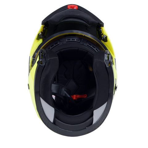 Milwaukee Helmets MPH9819DOT Breeze Green Advanced Motorcycle Modular Helmet Biker w/ Drop Down Visor