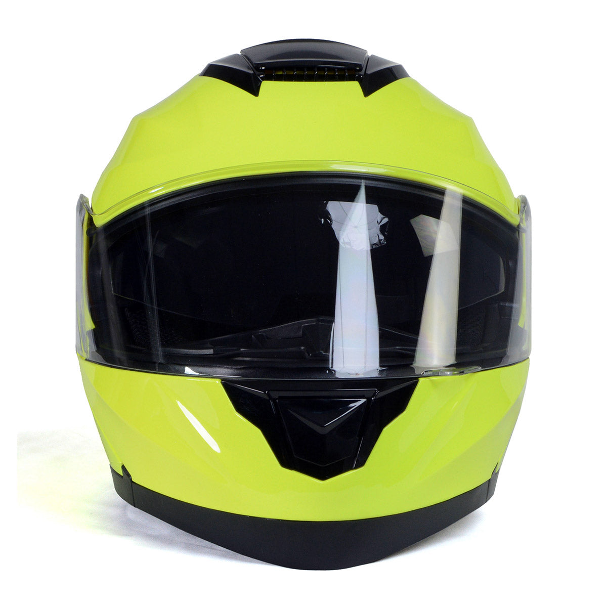 Milwaukee Helmets MPH9819DOT 'Breeze' Green Advanced Motorcycle Modular Helmet for Men and Women Biker w/ Drop Down Visor