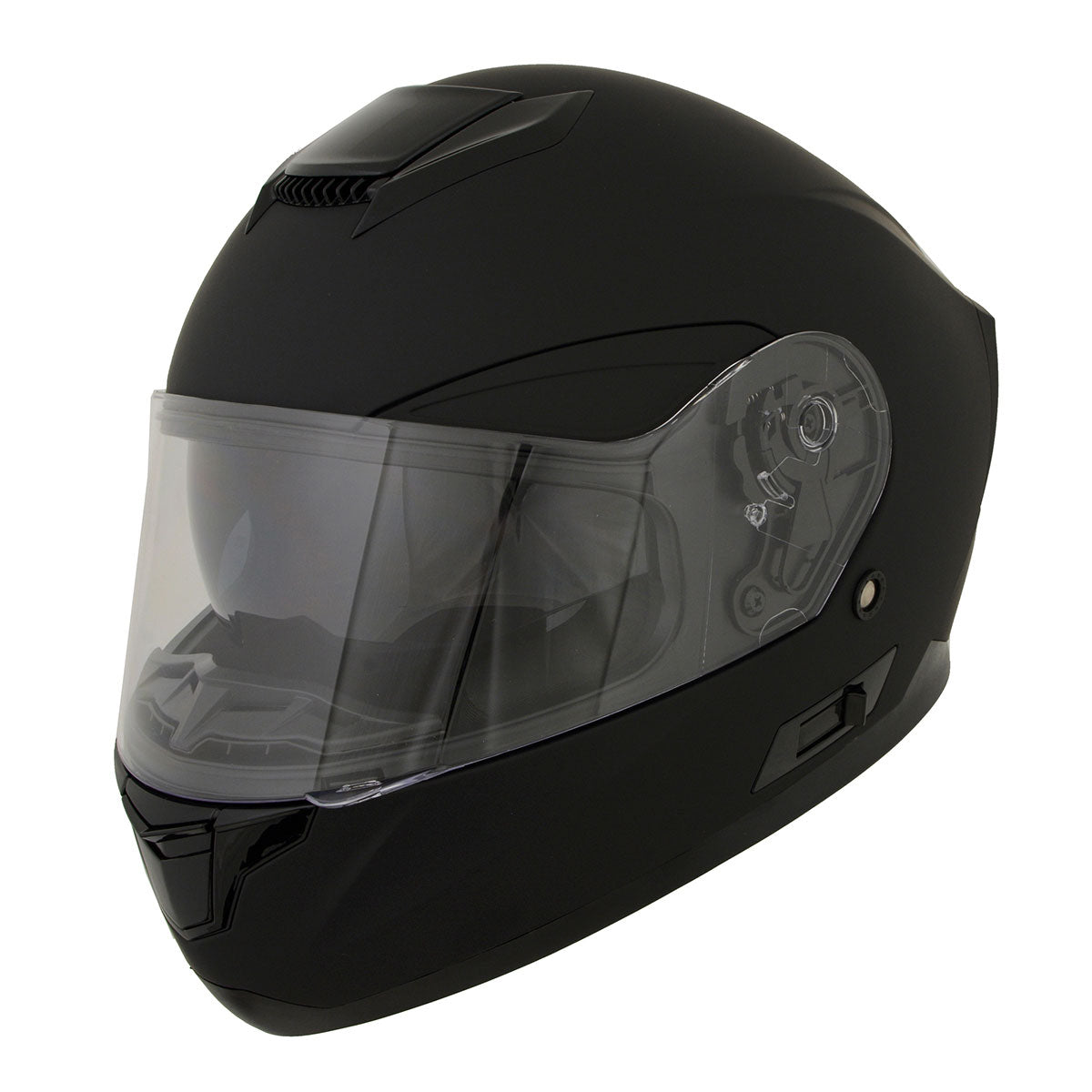 Milwaukee Helmets MPH9835DOT 'Sweeper' Flat Black Advanced Motorcycle Modular Helmet for Men and Women Biker w/ Drop Down Visor