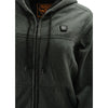 Milwaukee Leather MPL2717DUAL Women's Grey Hoodie with Heating Elements and Included Battery Pack - Milwaukee Leather Womens Heated Hoodies
