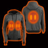 Milwaukee Leather MPL2717DUAL Women's Grey Hoodie with Heating Elements and Included Battery Pack - Milwaukee Leather Womens Heated Hoodies