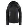 Milwaukee Leather MPL2767SET Women's Black 'Heated' Soft Shell Hooded Jacket (Battery Pack Included)