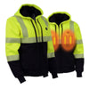 Nexgen Heat MPL2773SET Women's High-Viz 'Heated' Textile Jacket (Rechargeable Battery Pack Included)