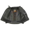Milwaukee Leather MPL2775 Ladies Black Armored Textile and Mesh Racing Jacket