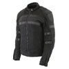 Milwaukee Leather MPL2775 Ladies Black Armored Textile and Mesh Racing Jacket