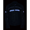 Milwaukee Leather MPL2775 Ladies Black Armored Textile and Mesh Racing Jacket