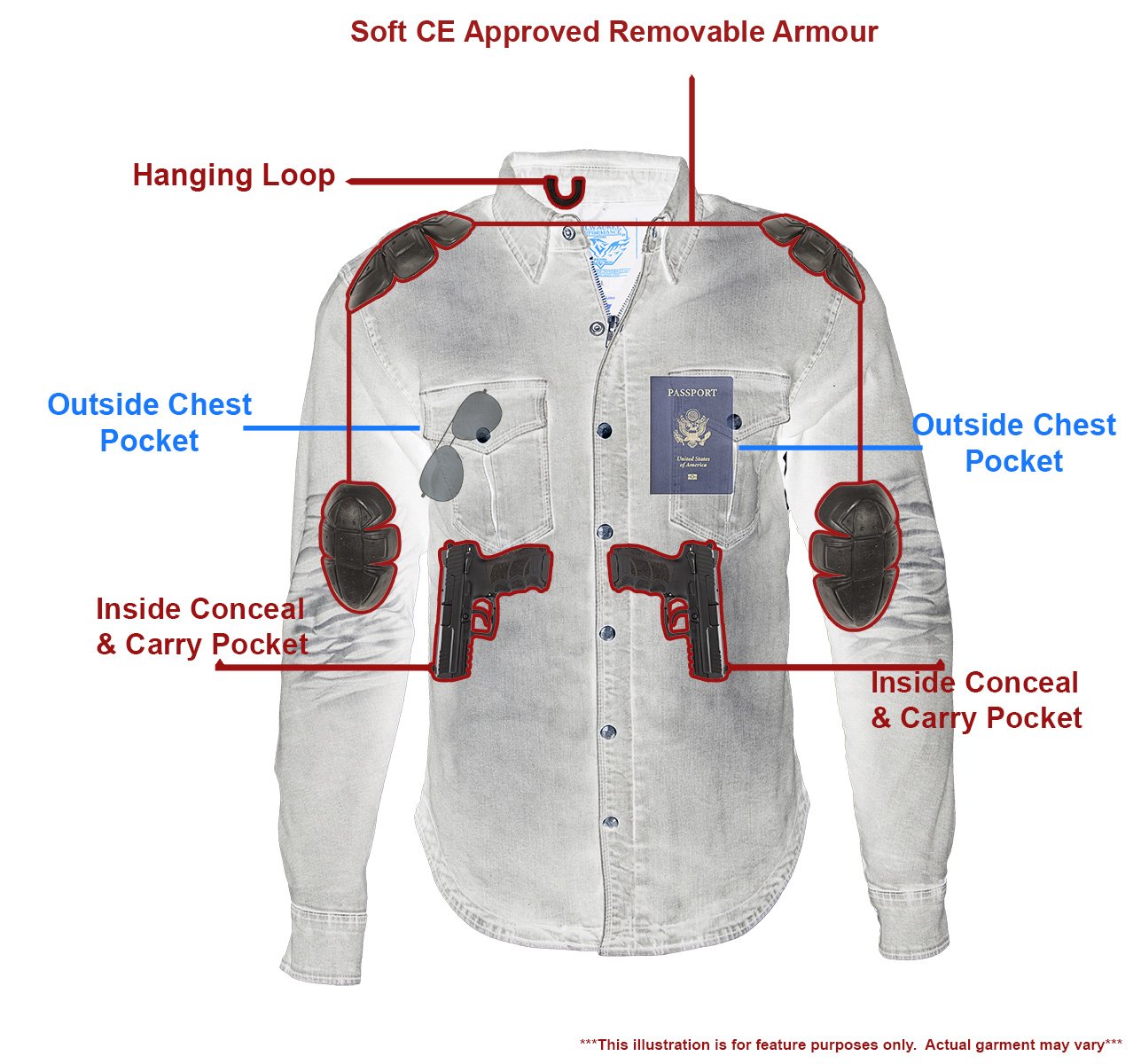 Milwaukee Performance MPM1620 Men's Armored Denim Biker Shirt with Aramid® by DuPont™ Fibers