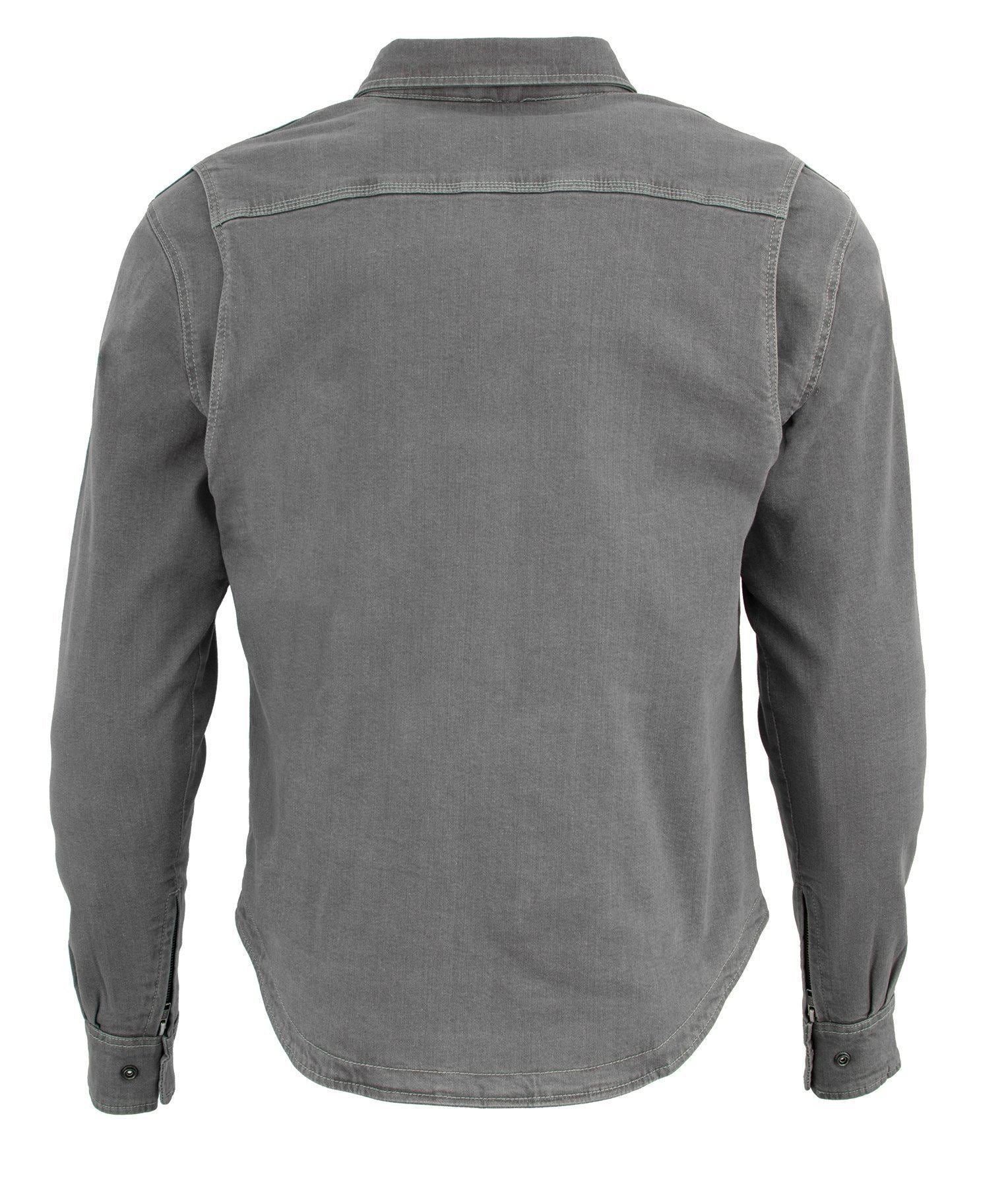 Milwaukee Performance MPM1621 Men's Grey Armored Denim Shirt with Aramid® by DuPont™ Fibers