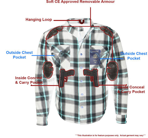 Milwaukee Performance MPM1625 Men's Armored Flannel Shirt with Aramid® by DuPont™ Fibers