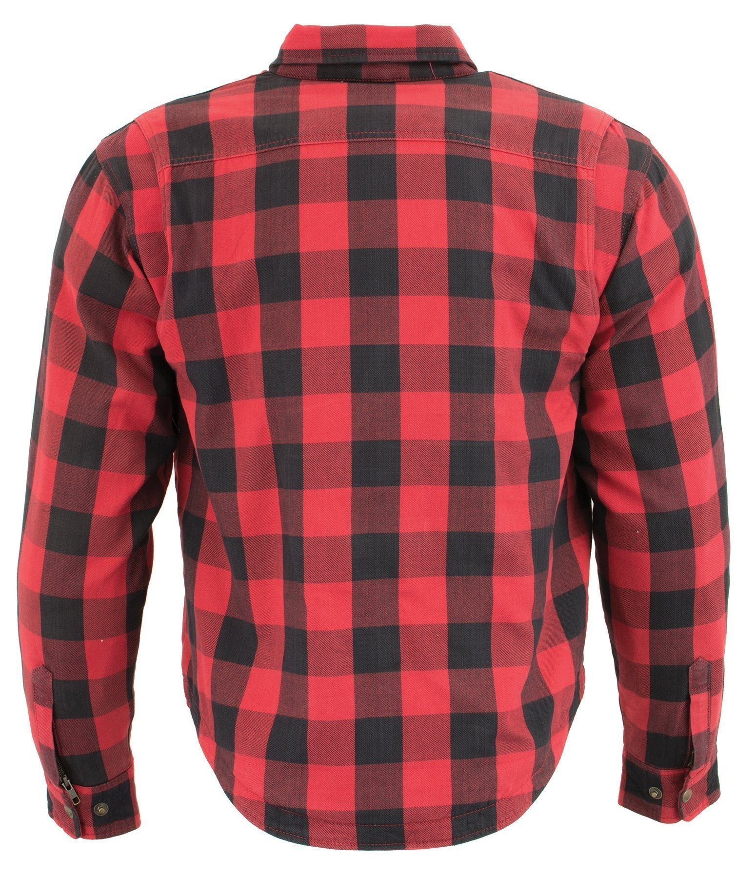 Milwaukee Performance MPM1631 Men's Armored Checkered Flannel Biker Shirt with Aramid® by DuPont™ Fibers