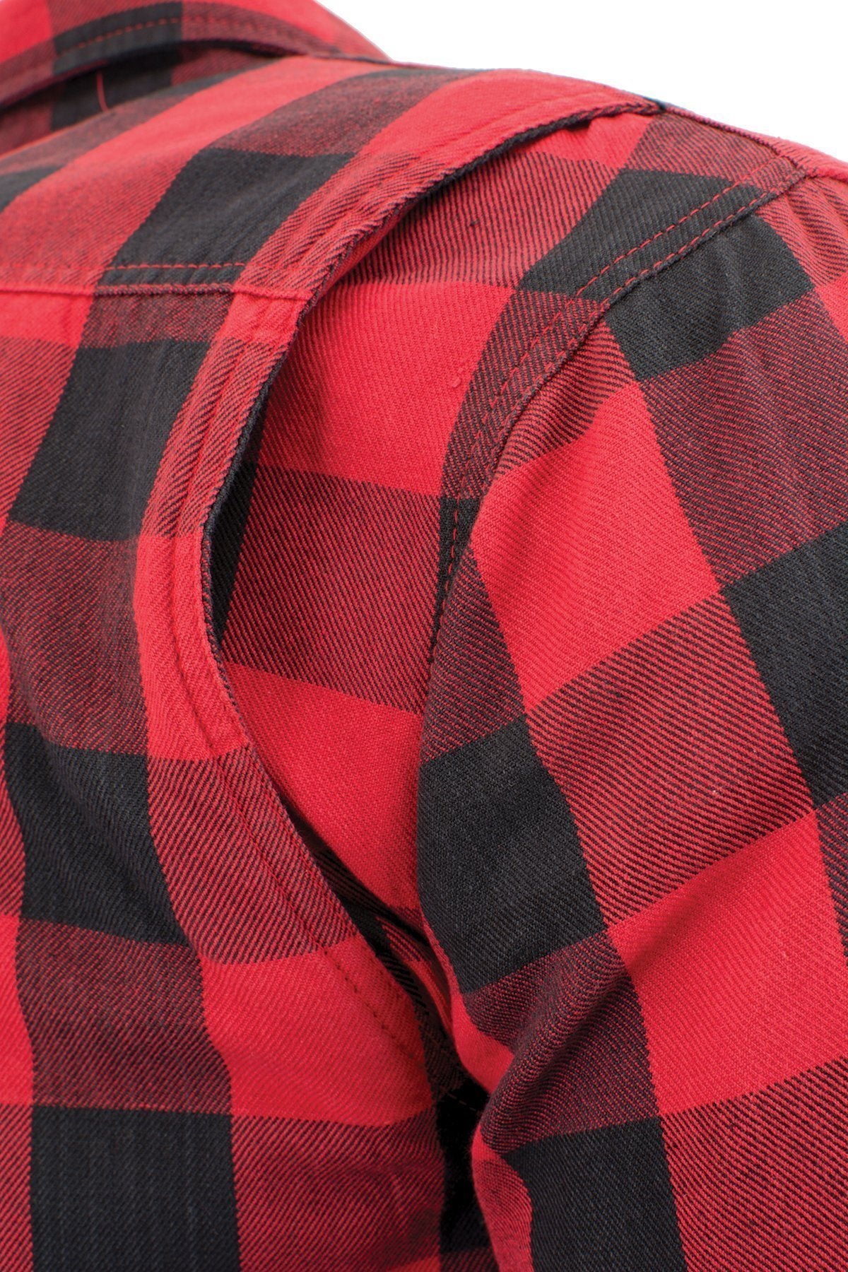 Milwaukee Performance MPM1631 Men's Armored Checkered Flannel Biker Shirt with Aramid® by DuPont™ Fibers