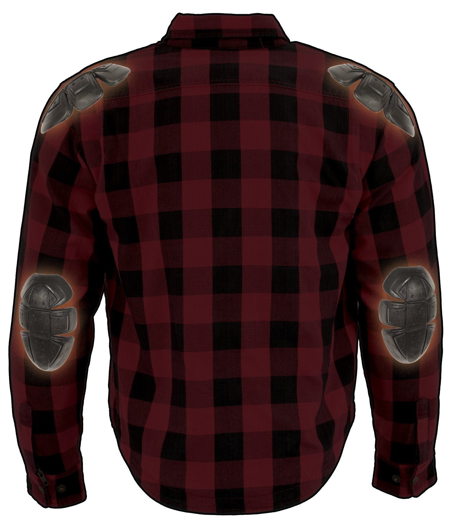Milwaukee Performance MPM1631 Men's Armored Checkered Flannel Biker Shirt with Aramid® by DuPont™ Fibers