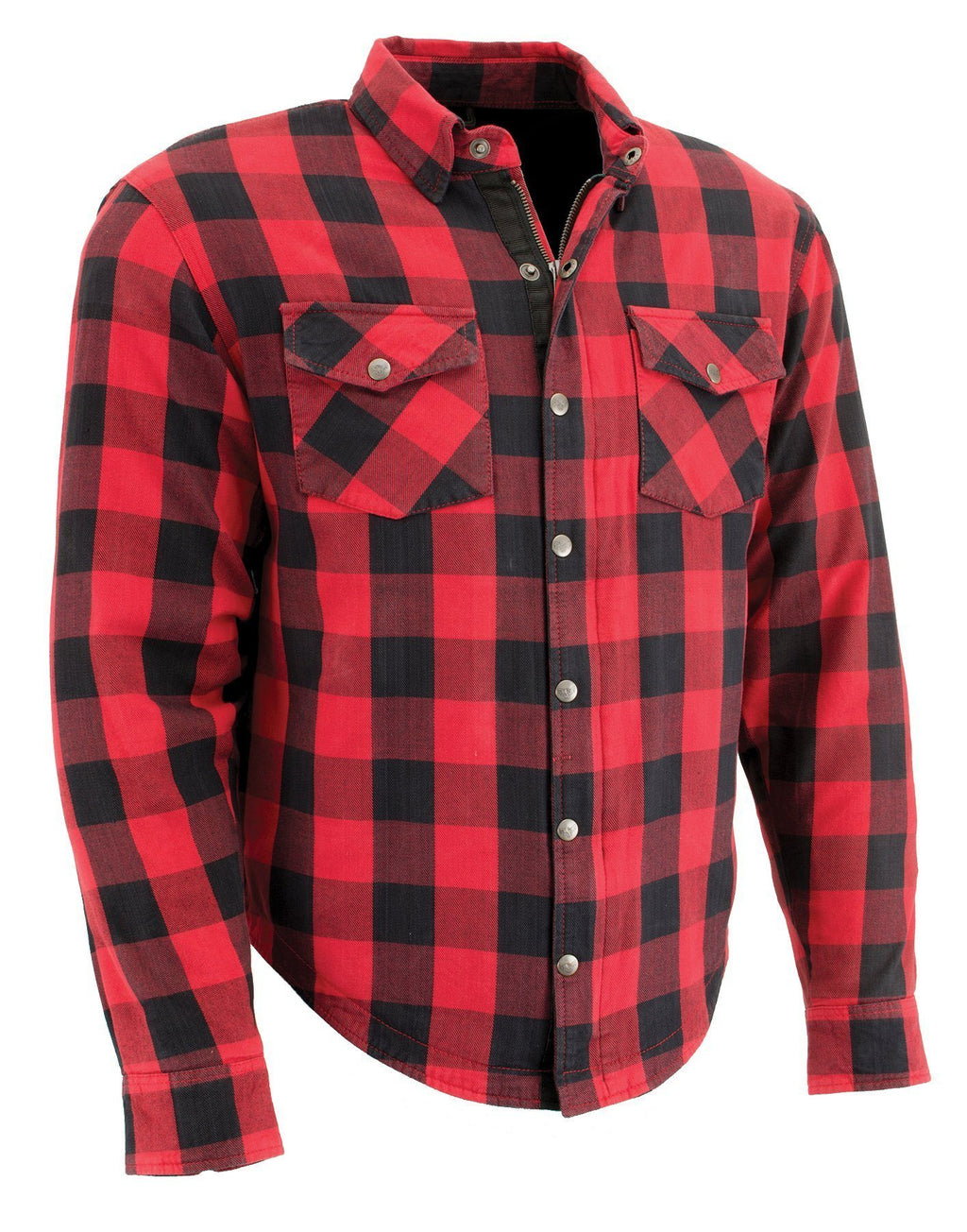 Milwaukee Performance MPM1631 Men's Armored Checkered Flannel Biker Shirt with Aramid® by DuPont™ Fibers