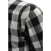 Milwaukee Leather MPM1633 Men's Armored Checkered Flannel Biker Shirt with Aramid® by DuPont™ Fibers