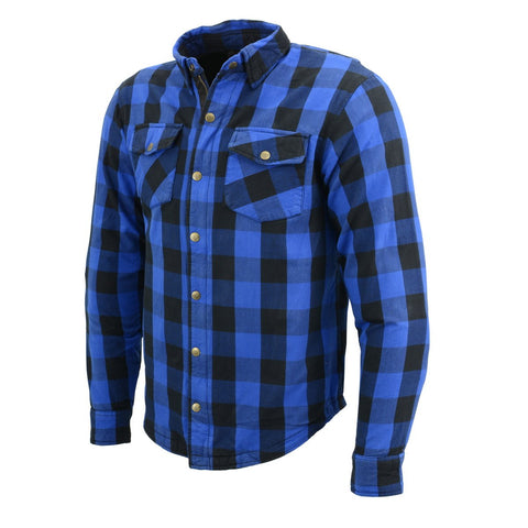 Milwaukee Performance MPM1634 Men’s Armored Checkered Flannel Biker Shirt with Aramid® by DuPont™ Fibers