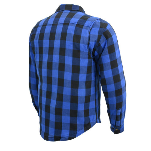 Milwaukee Performance MPM1634 Men’s Armored Checkered Flannel Biker Shirt with Aramid® by DuPont™ Fibers