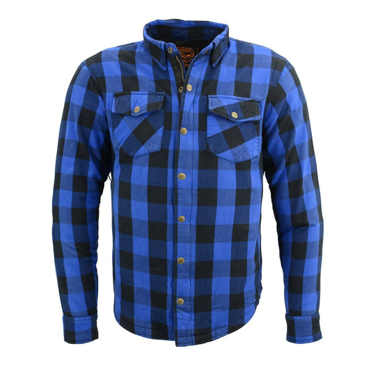Milwaukee Performance MPM1634 Men’s Armored Checkered Flannel Biker Shirt with Aramid® by DuPont™ Fibers