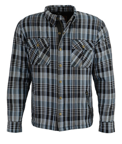Milwaukee Performance MPM1636 Men's Armored Flannel Biker Jacket with Aramid® by DuPont™ Fibers