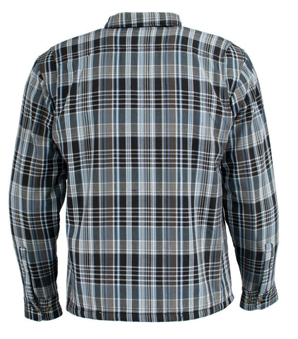 Milwaukee Performance MPM1636 Men's Armored Flannel Biker Jacket with Aramid® by DuPont™ Fibers
