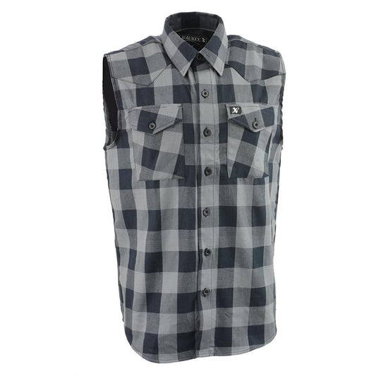 Milwaukee Performance MPM1648 Men's Black and Grey Sleeveless Shirt - Milwaukee Performance Mens Armored Shirts