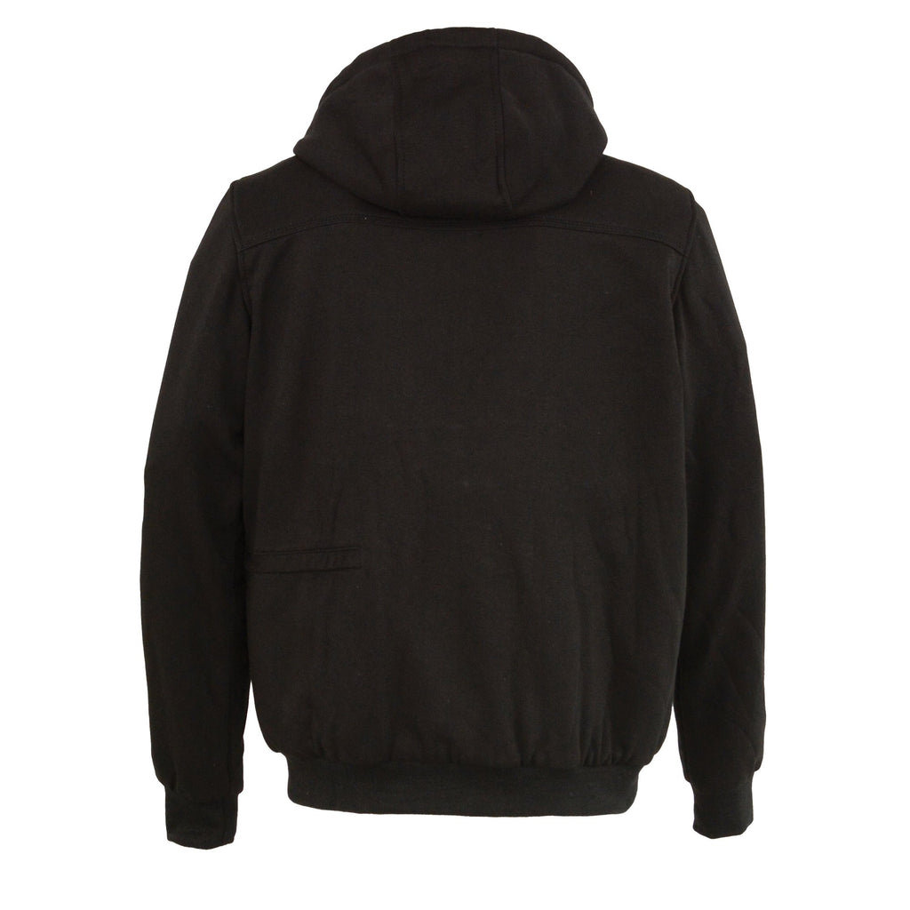 Milwaukee Leather MPM1713SET Men's Black 'Heated' Zipper Front Hoodie (Battery Pack Included)