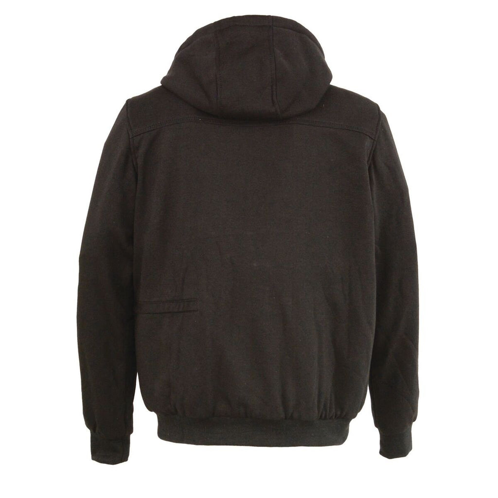 Milwaukee Leather MPM1717DUAL Men's Black 'Heated' Zipper Hoodie Hoodie with Glove Connection (Battery Pack Included) - Milwaukee Leather Mens Heated Hoodies