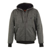 Milwaukee Leather MPM1717DUAL Men's Grey 'Heated' Hoodie with Glove Connection (Battery Pack Included) - Milwaukee Leather Mens Heated Hoodies