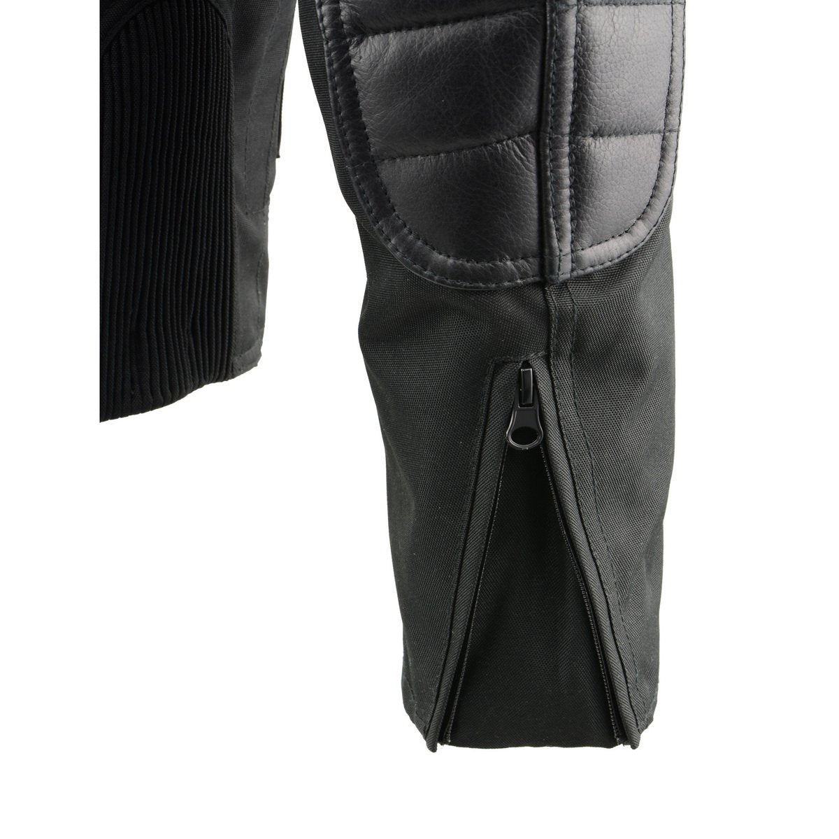 Milwaukee Leather MPM1751 Men's 'Burnt Orange' Leather and Textile Armored Jacket