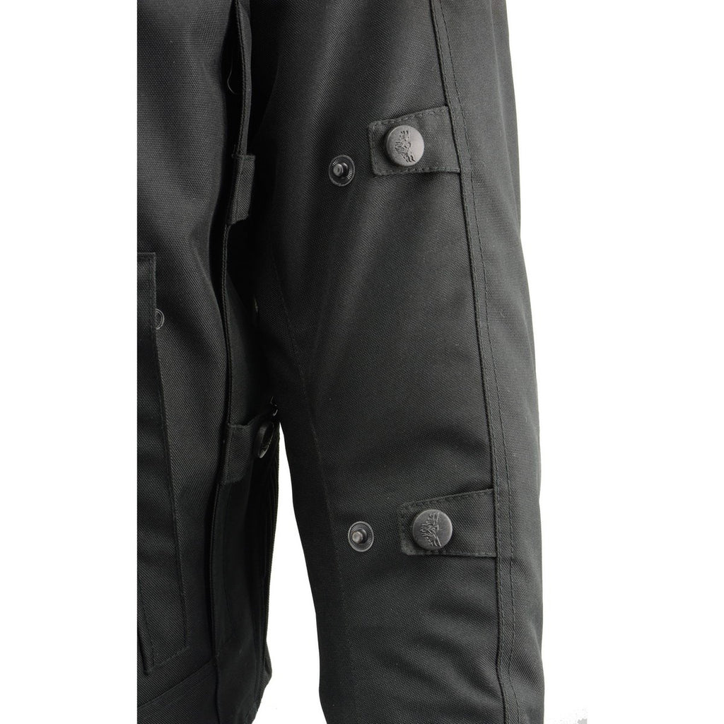 Milwaukee Leather MPM1751 Men's 'Burnt Orange' Leather and Textile Armored Jacket