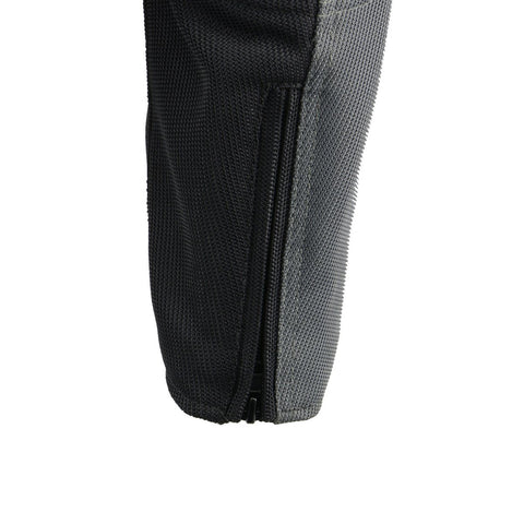 Milwaukee Leather MPM1752 Men's Black and Grey Mesh Armored Racing Jacket